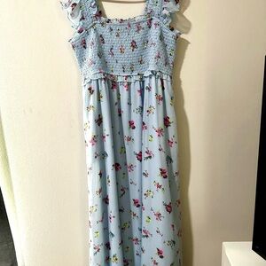 Floral Smocked Maxi Dress